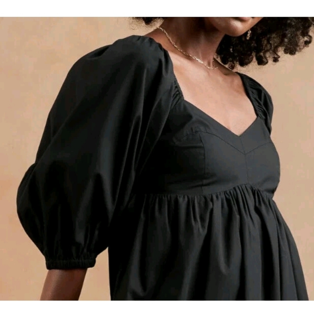 Banana Republic Baby Mini Dress Puff Sleeves - Picture 2 of 8